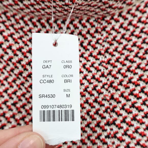 J.Crew Multicolored Sweater Pant Black Red Ivory Size Medium NWT - Picture 5 of 11